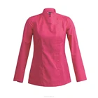 Hotel work uniforms pink chef coats for women Wholesales kitchen chef uniform