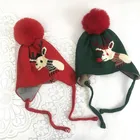 Baby Winter Warm Festival Children Baby Santa Knitted Hats Christmas Hat For Babies