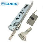 electric handle up deadlock glass door lock body 45mm 60mm mortise lock body with oval cylinder
