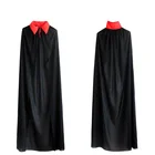Halloween Party Costume Masquerade Cosplay Red Black Pirate Cloak For Adult