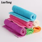 Reusable white bamboo kitchen roll personalized microfiber cleaning cloths
