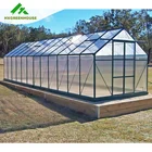 Metal aluminium houses sell used small mini low cost frame polycarbonate commercial garden greenhouses green house greenhouse