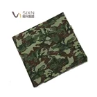 100% polyester material 190T pongee print reflective tent german camouflage jacket fabric