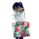 Custom fashionable canvas tote beach bag for lady women travel wholesales
