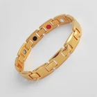Fashion women tungsten magnet germanium anion titanium steel magnetic bracelet