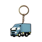 Custom nice quality mini cute soft pvc keychain with keyring