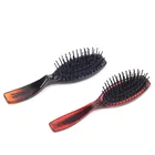 Nnique design PS material amber color air cushion massage hair brush personalized comb