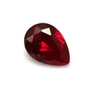 2x3mm~10x12mm Pear cut 8# dark red synthetic ruby stone prices