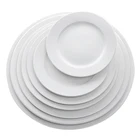 Hotel White Ceramic Plate Porcelain Bulk Dinner Plates