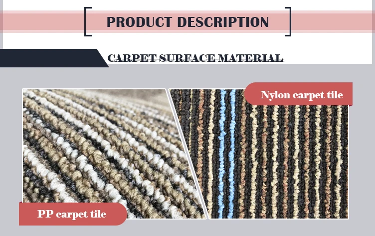 Modern Designed Commercial Modular Office Nylon Carpet Tiles