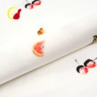 Customized cheap polyester materials italian velvet sofa fabric upholstery print fruit