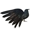 Simulation feather crow ornaments Halloween bird