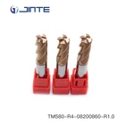 China Supplier Milling Machine Tool 8mm 4 flute Carbide Round Corner Radius End Mills