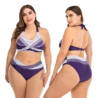 Wholesale Large size print sexy High Waist bikini women plus size swimwear & beachwear