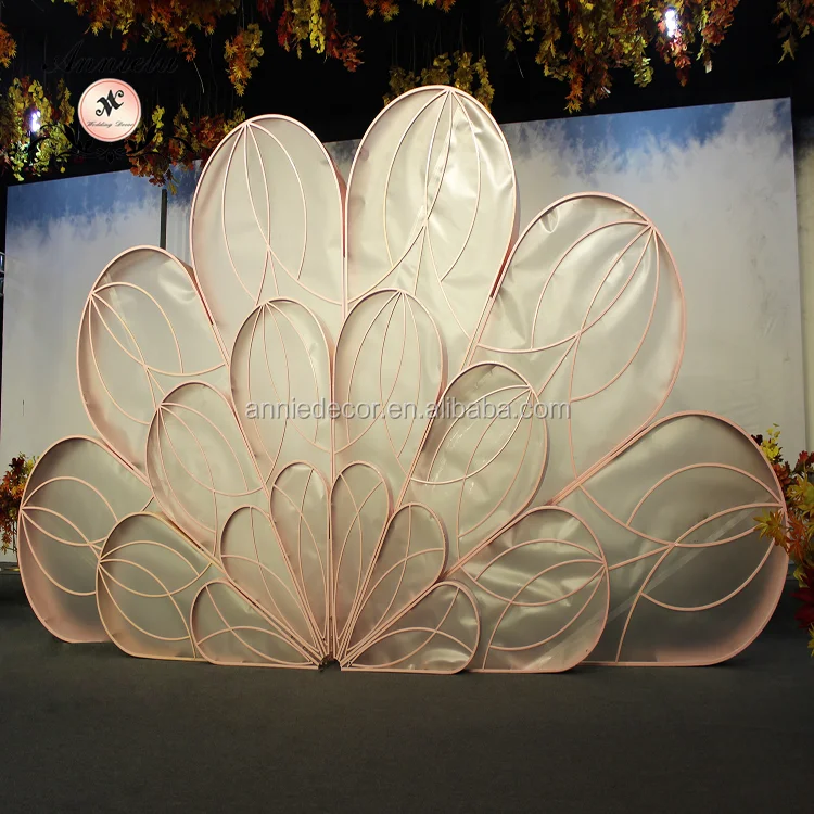Luxury New design Wedding Stage Paisleys Wedding Stage Backdrop Frame Panels For Stages
