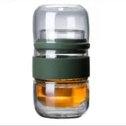 Crack cup portable travel glass tea set one pot one glass pot set