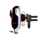 R1 infrared sensor automatic car mobile phone holder with wireless charger