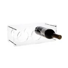 Factory custom transparent wine display rack acrylic wine rack