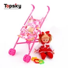 GCC certificate musical nino dolls lovely baby doll stroller toy for girls