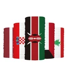 wholesale sublimation biker Printed flag pattern face mask bandanas for man and women