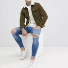 China factory and wholesale corduroy with lining custom jacket