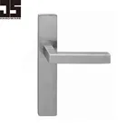 Modern stainless steel interior hollow long plate door lever handle