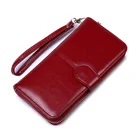 2019 OEM Wholesale pu leather Long Clutch Wallet for Ladies fashionable women wallets