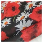 Manufacturer wholesale beautiful muslim scarf floral voile fabric japanese voile fabric for hijab