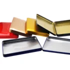 Rectangular Silver Packing Clothes Metal Tin Box With Hinge
