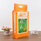 Custom design size polyethylene pp woven rice package bag with handle