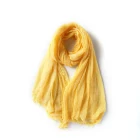 Cheap plain color hijab 65 polyester 35 viscose scarf eyelash shawl,fashion muslim hijab scarf