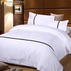 100% cotton luxury Hotel textile Jacquard bed cover bedding set bed linen for hotels