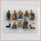 Wholesale Cheap Indoor Decorative Polyresin Religious Nativity Gift Set