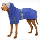 Wholesale Waterproof Reflective Large Dog Rain Coats Classic Apparel Hoodie Pet Clothes