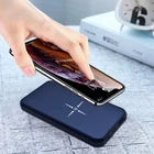 2019 New ! Soft Touch Small Size Qi Power Bank 10000 mAh Portable Power Source Qi Wireless Fast Charging Charger Powerbank
