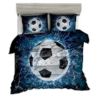 football 3d bedding sets kids duvet fitted sheet custom wholesale