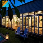 Powder coating bi fold aerofoil aluminium metal sliding louvre window shutters