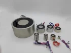 JSO-12060 Industrial Small 24VDC Electrical Holding Magnet Round Solenoid Lifting Electromagnet