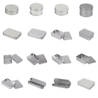 Food Food Grade Square Metal Tin Can With Clear Lid