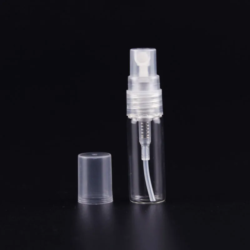 non spill 2ml 3ml empty pet bottle with mini fine mist sprayer