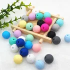 No Toxic BPA Free Soft Spiral Strip Silicone rubber Beads For Baby dummy teething pacifier chewing jewelry