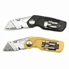 Professional Aluminum Alloy Multi Functional Utility Folding Knife cutter with 3PCS Quick Change Blades