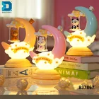 top sale touch switch LED lovely cartoon moon table night lamp for kids