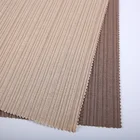 Factory direct supply custom plain stretch irregular rib polyester knitting fabric for dress