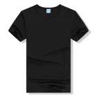 Chinese factory quick dry wholesale polyester custom print tank tops black t-shirt