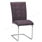 Chair Metal Legs Metal Modern Minimalist Dining Chair Stainless Steel Metal Legs Leather Seat Surface
