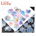 12pcs Different Shape Silicone Shaker Mold for Resin DIY Resin Jewelry Silicone Shaker Mold