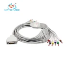 Graphic Customization Banana Fukuda Denshi Fx 7102 Compatible Direct-Connect 10 Lead Ecg Cable Banana