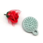 Silicone Shampoo Scalp Shower Body Washing Hair Massage Massager Brush Comb