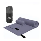 Towel Bag Eco Friendly Sweat Absorbent Microfiber Sport Towel With Bag